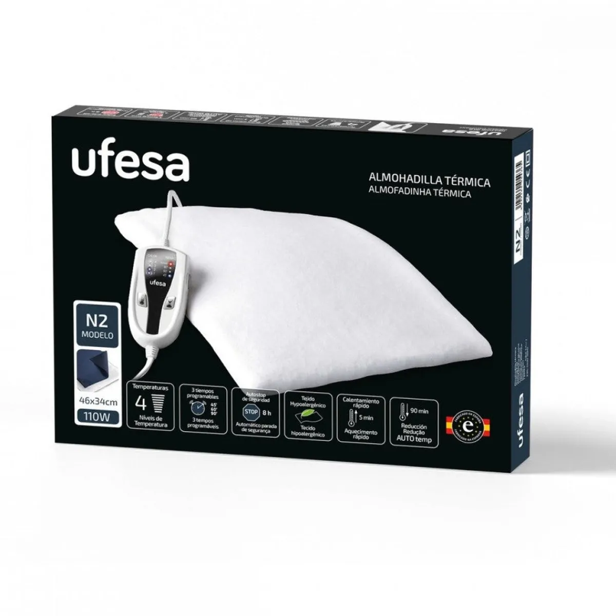 Ufesa Almohadilla eléctrica Flexy Heat N2 46x34cm