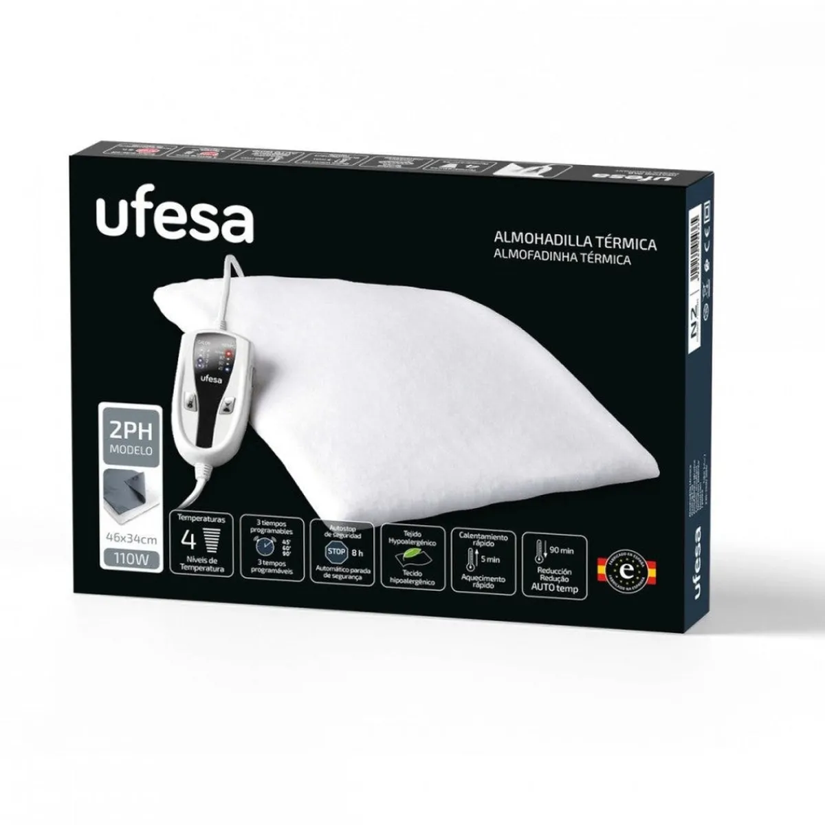 Ufesa Almohadilla eléctrica 2PH 46x34cm
