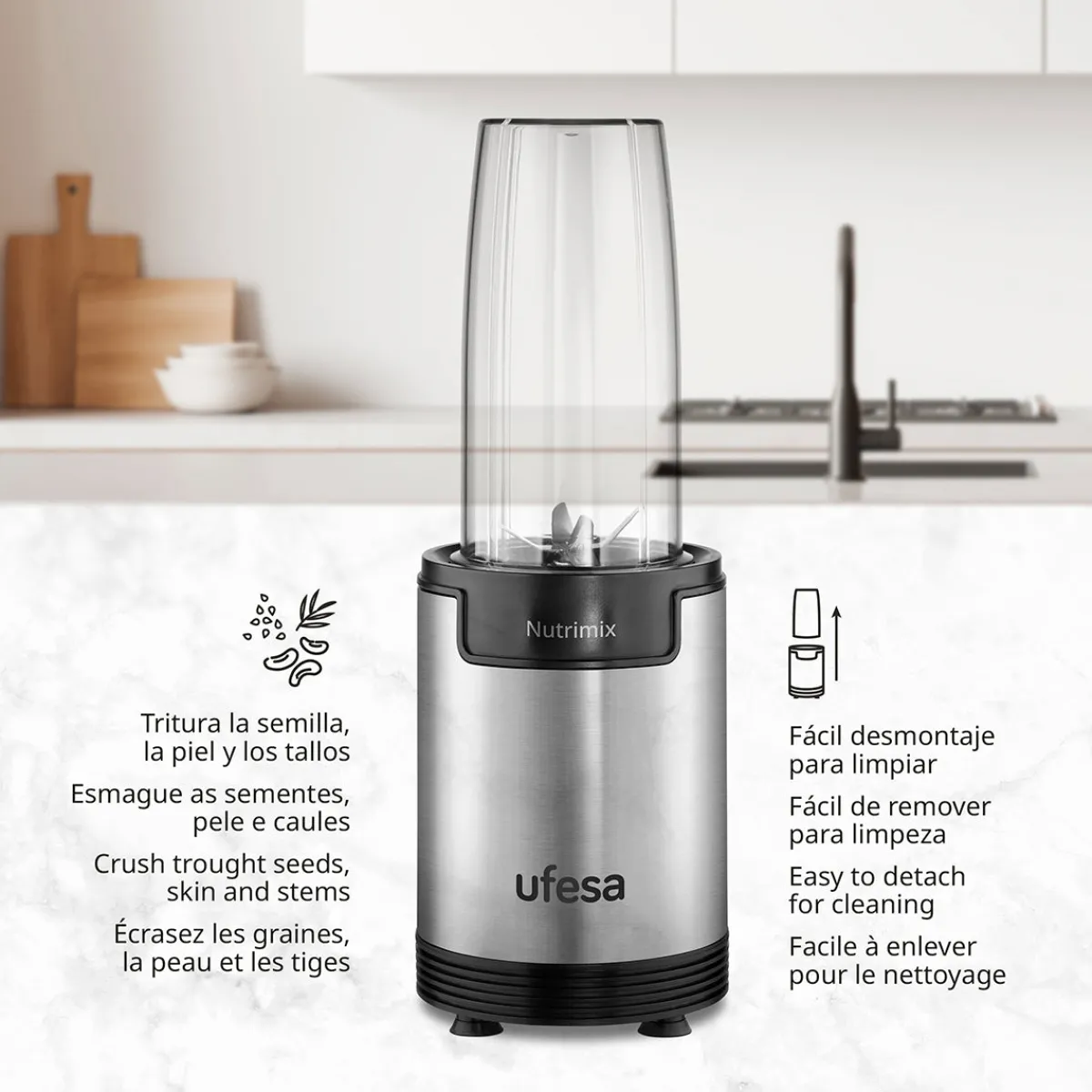 Ufesa Batidora BS2500 NutriMix 900W