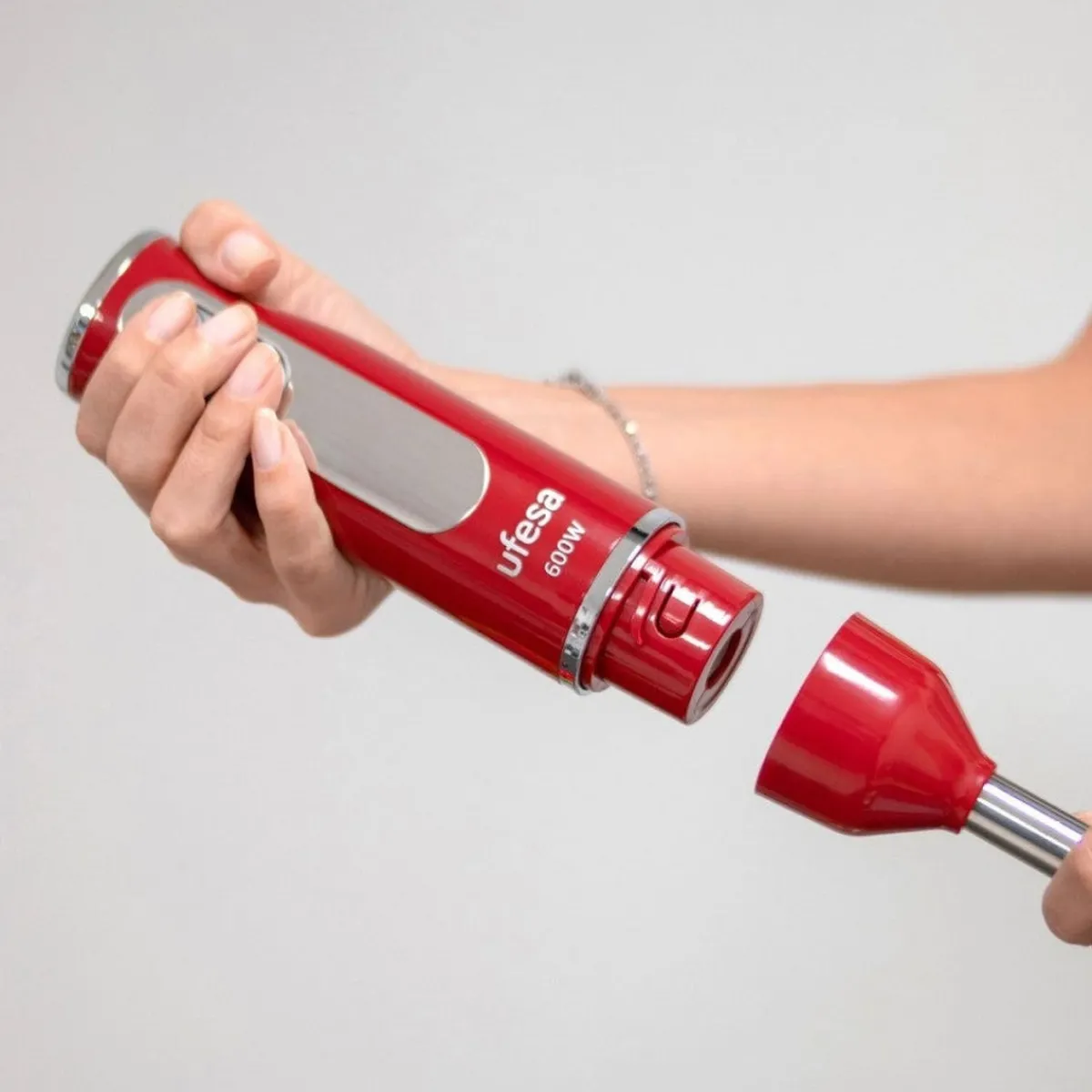 Ufesa Batidora de mano BP3443 Rouge 600W con accesorios