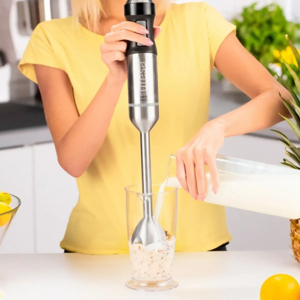 Ufesa Batidora de mano BP4750 Vario 1400W Titanium XL