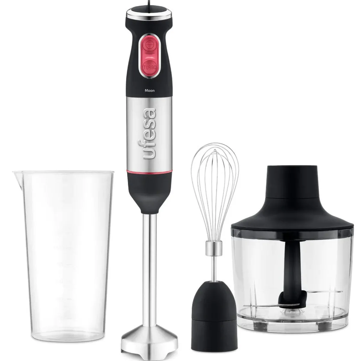 Ufesa Batidora de mano 1000W Moon Max con accesorios