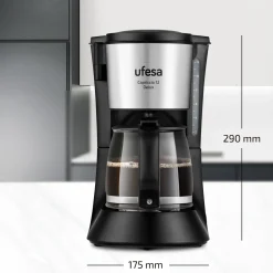 Ufesa Cafetera de Goteo CG7125 Capriccio 12 Delux