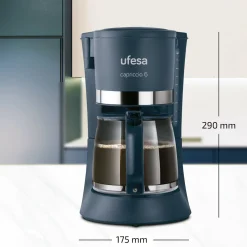 Ufesa Cafetera de goteo CG7114 Capriccio para 6 tazas