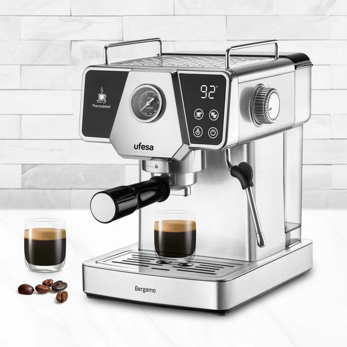 Ufesa Cafetera Espresso Bergamo