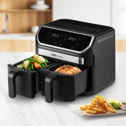 Ufesa Freidora de aire digital doble cubeta 9L Thunder