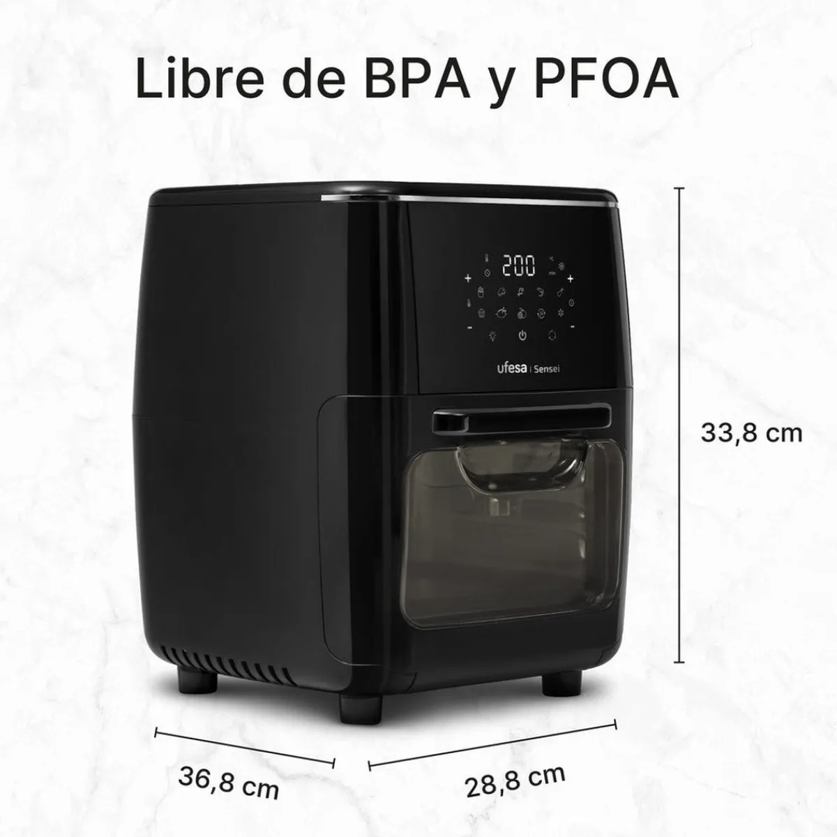 Ufesa Freidora de aire digital 12L Sensei