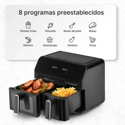Ufesa Freidora de aire doble cubeta 5.5L + 3.5L Storm