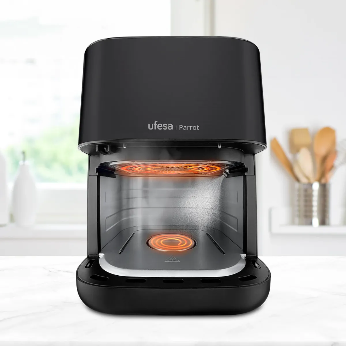 Ufesa Freidora de aire 6L Parrot con vapor y doble resistencia