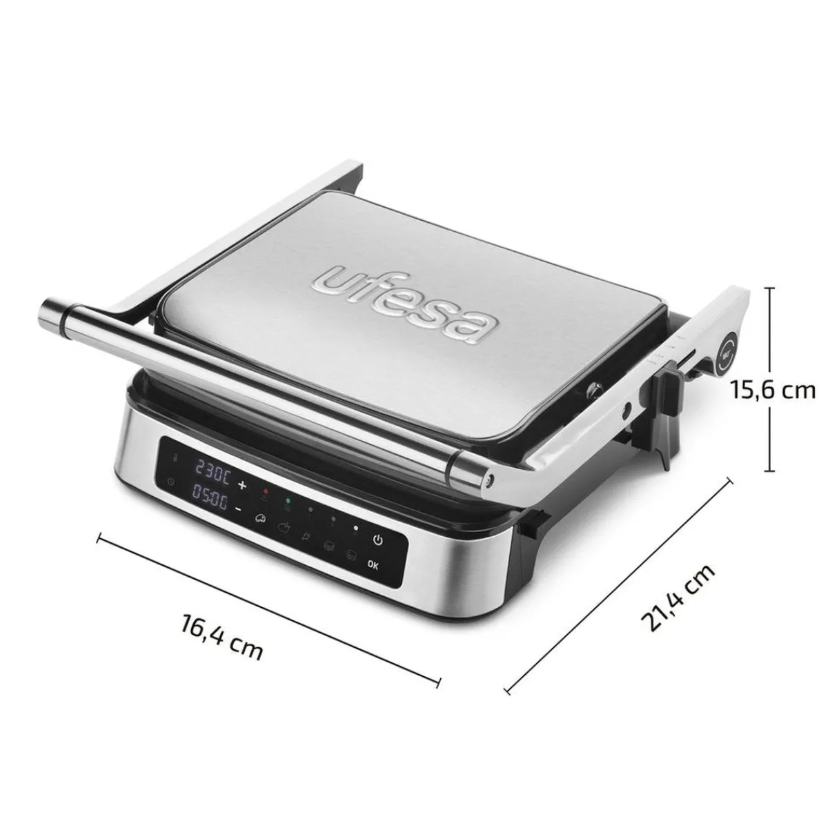 Ufesa Grill Digital Everest con placas antiadherentes