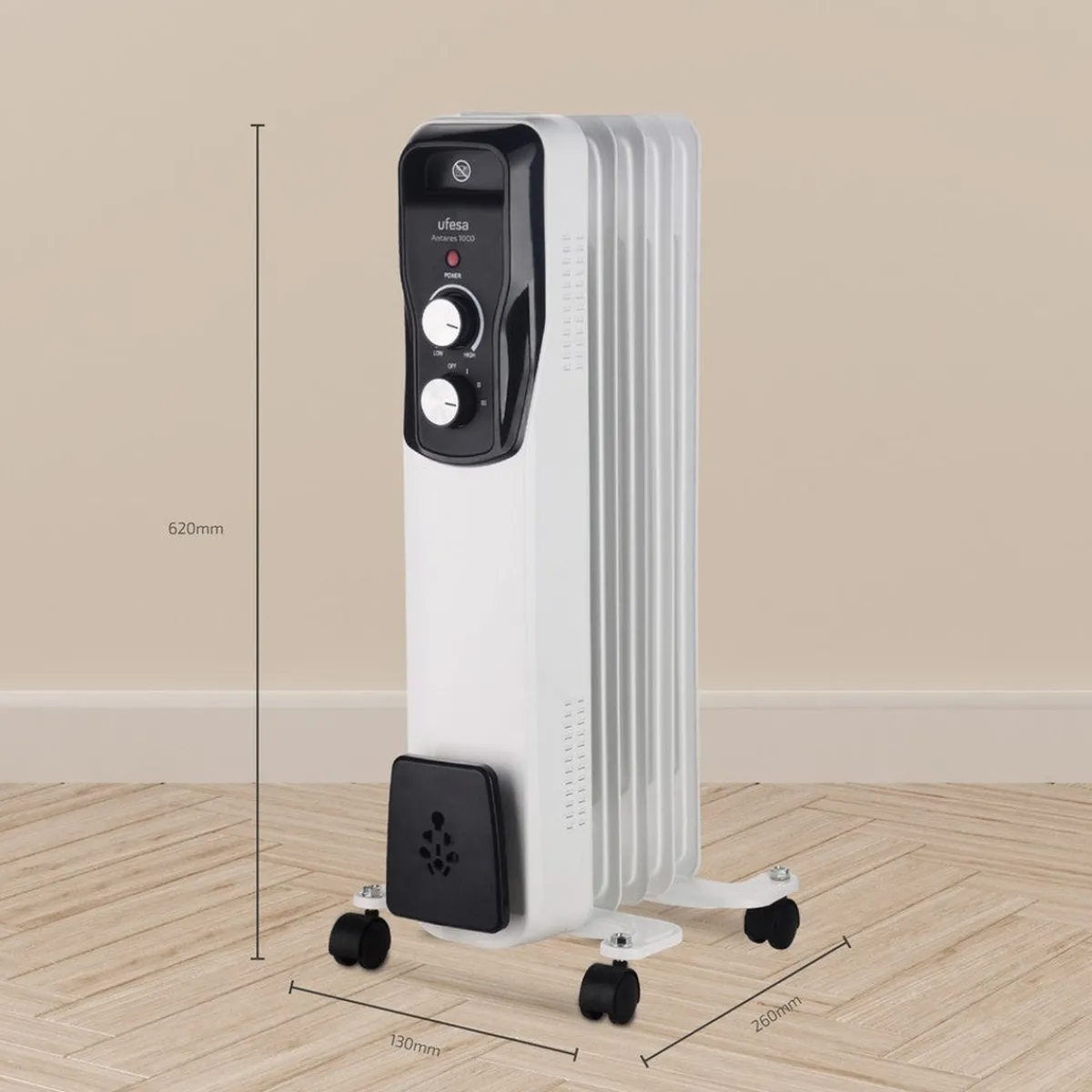 Ufesa Radiador de aceite Antares 1000 con 5 elementos