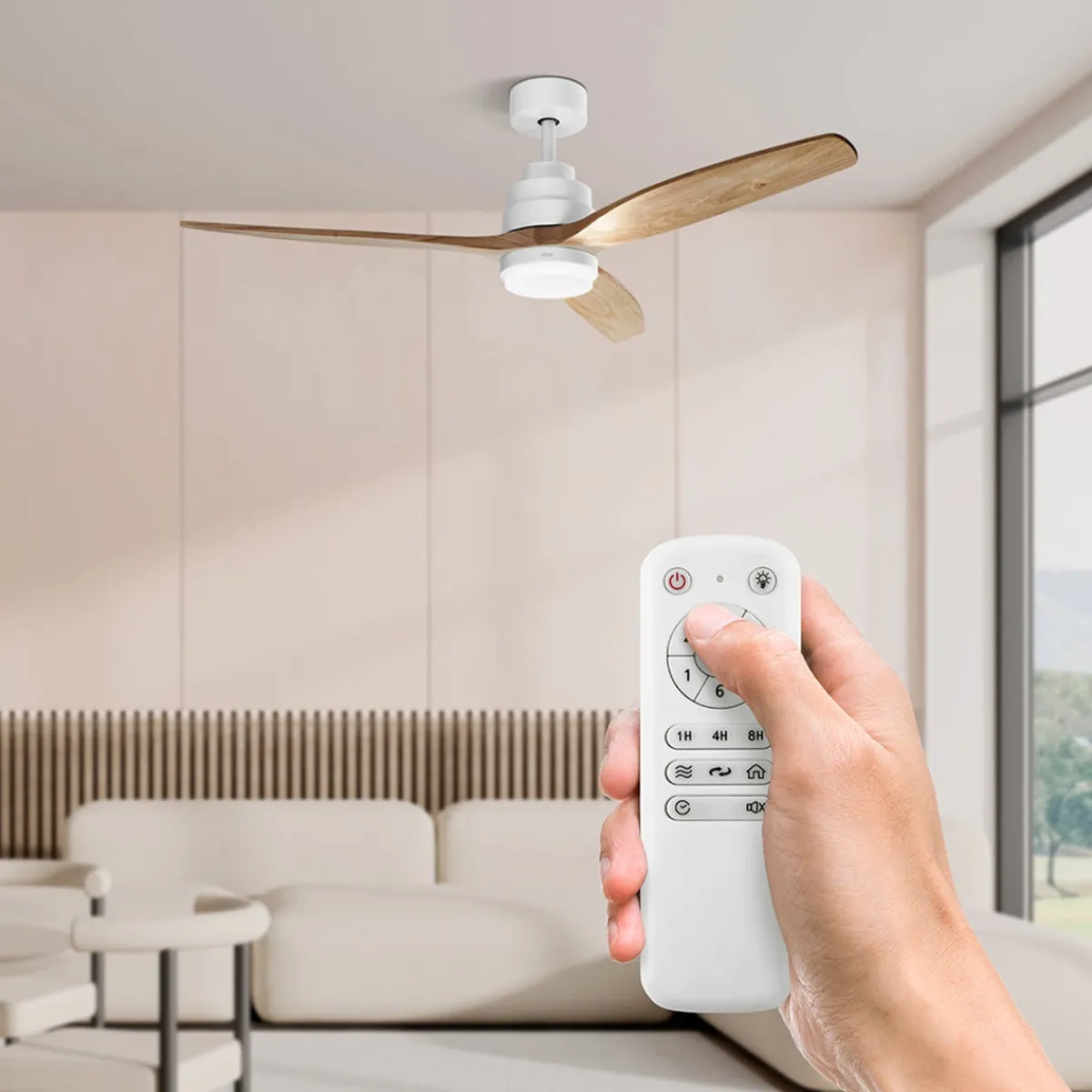 Ufesa Ventilador de techo con luz CFNP