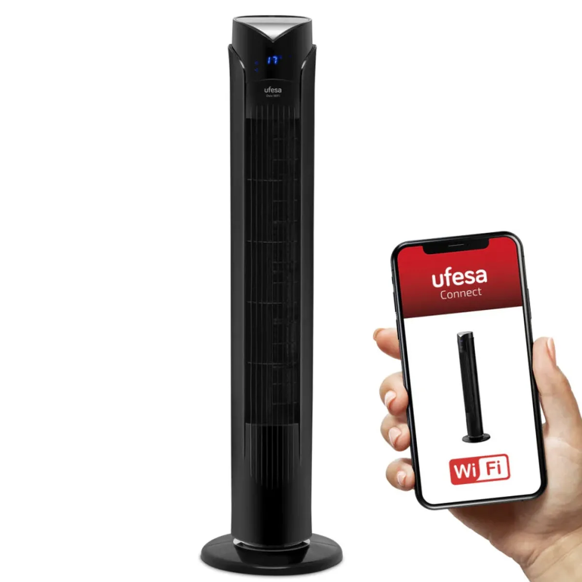 Ufesa Ventilador de torre Oslo WiFi